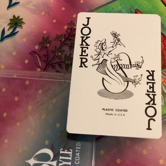 2 SETS --- Vintage Hoyle plastic deck of cards - OWL and CAT - Picture 4 of 5